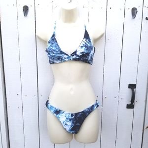 NWT Blue Cheeky Bikini Set